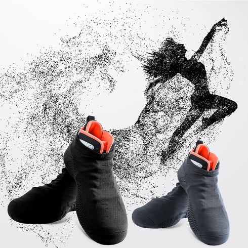 SATINIOR 4 Pairs Over Sneaker Dance Shoe Socks Dance Shoe Covers Ballroom Dancing Socks...